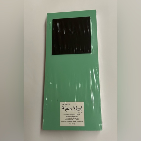 New Long Notepad “Shopping List” Floral Design all around Border made in Vietnam - Picture 5 of 8